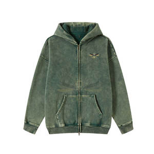 Vente en gros de sweats à capuche délavés à l'acide qualité supérieure bon marché pour hommes en stock - Product Image 1