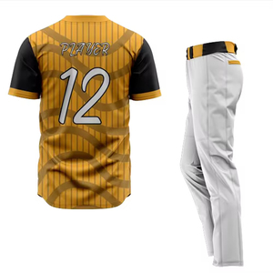 Uniforme de baseball respirant de haute qualité, impression par sublimation personnalisée, maillot de softball pour hommes, taille plus, séchage rapide, vêtements de sport OEM - Product Image 6
