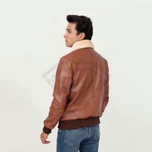 Logo de broderie personnalisé du fabricant pakistanais veste en cuir en fausse fourrure support hiver bas quantité minimale de commande Service OEM disponible - Product Image 5