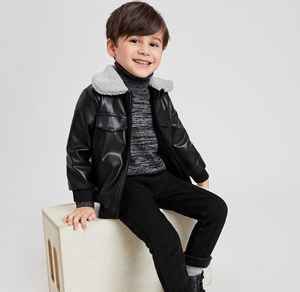 Vestes en cuir de haute qualité pour enfants unisexes, avec logo personnalisé - Product Image 6