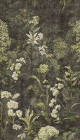 Papier peint mural floral crème gris vert non tissé en vinyle fabriqué en Allemagne pour chambre, salle de sport, hôpital