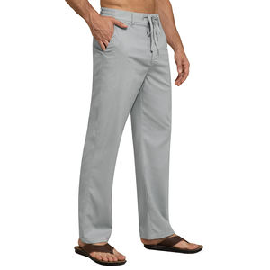 Jogger Pantalons pour hommes Taille haute avec poches Pantalons légers pour hommes 100% Polyester Pantalons surdimensionnés en tricot de poids moyen - Product Image 2