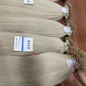 Kératine vietnamienne pointe plate Extension de cheveux cheveux vierges naturel droit luxe qu'un cheveu 100g prêt livraison dans le monde entier - Product Image 5