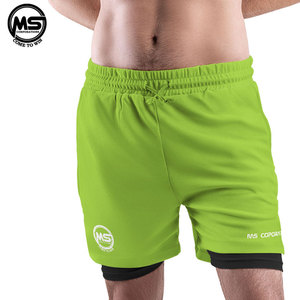 Short de gymnastique à séchage rapide High Street pour hommes, vêtements d'entraînement personnalisés en polyester solide pour la course à pied - Product Image 1