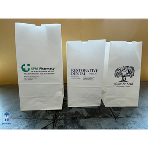 Sacs de pharmacie jetables en papier offset durable 60g avec logo personnalisé Marah Design, en vrac pour les aliments - Product Image 5