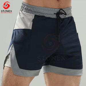Pantalones Cortos Deportivos Personalizados para Hombre, Talla Grande, de Secado Rápido, Transpirables, Ligeros, Elásticos, con Cierre de Cordón, de Spandex/Poliéster - Product Image 1