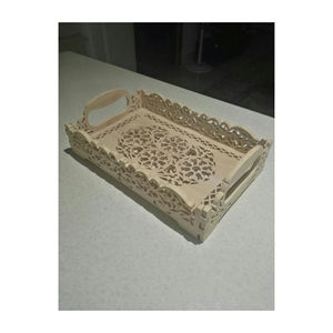 Bandeja de servicio MDF de alta calidad para restaurante de hotel en casa, venta al por mayor, bandeja de servicio de comida MDF personalizada para Cocina - Product Image 3