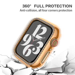 Coolyep bling diamant montre <span class=keywords><strong>intelligente</strong></span> <span class=keywords><strong>lunette</strong></span> dur pc étui protecteur sans film montre couverture pour <span class=keywords><strong>apple</strong></span> watch couverture - Product Image 3