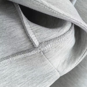 Sudadera con capucha y cremallera de Invierno para mujer, con bolsillos dobles, estilo Unisex de calle, sudaderas holgadas de gran tamaño, algodón liso - Product Image 4