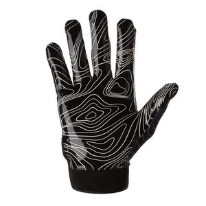 Gants de football américain sur mesure en gros OEM, respirants, en polyester doux, antidérapants, sans silicone, faciles à porter, prix raisonnable - Product Image 3