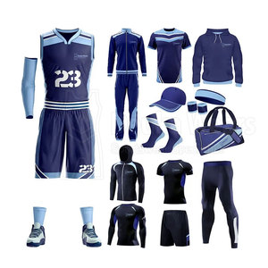 Ensemble d'équipe de basket-ball imprimé par sublimation de conception personnalisée OEM respirant 100% polyester fait pour adultes/jeunes vêtements de sport personnalisés - Product Image 2