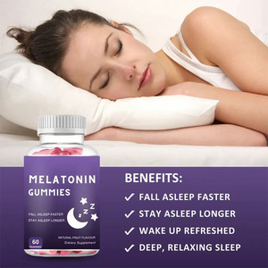 Suplemento Natural Antioxidante Orgánico con Vitamina B12, Vitamina D3, GABA, L-Teanina, Azafrán, Ashwagandha Ksm66 en Gomitas para Dormir - Product Image 4