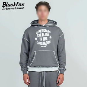 Custom Logo Men <b>Hoodie</b> Shorts Jogging Set Best Supplier Newest Style Puff Print <b>Hoodie</b> And Short Two Piece Set - Product Image 5