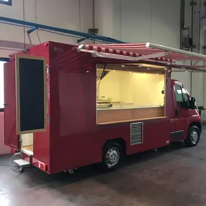 Kahve Van Catering sepeti burger patates kızartması dondurma otobüsü mobil gıda kamyonu