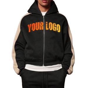 Novedad, Conjunto Deportivo para Hombre con Lavado Ácido, Sudadera con Capucha Cuadrada, 100% Algodón Felpa, Estilo Único, Liso, Hecho en Pakistán - Product Image 4