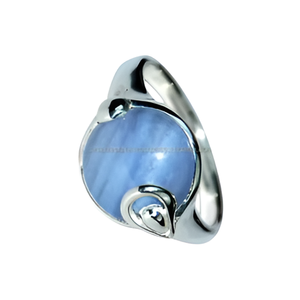 Anillo de Plata de Ley 925 con tapón azul menos Sind, anillo clásico de moda elegante para boda, regalo, fiesta para Unisex - Product Image 5