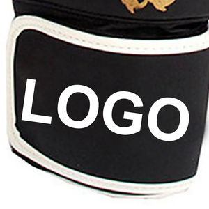 Gants de combat de boxe en cuir personnalisés de haute qualité de 8oz 12oz gants d'entraînement de combat professionnels lacés conçus pour gagner - Product Image 3