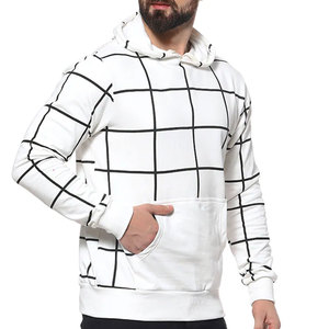 Sudaderas con capucha de algodón para hombre, ropa de invierno de buena calidad con forro polar, rayas personalizadas, bolsillos frontales - Product Image 3