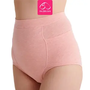 XL para bragas de maternidad de alta calidad rosa para mujer, pantalones de seguridad para moldear el cuerpo pélvico posparto de cintura alta, decoración de encaje para - Product Image 1