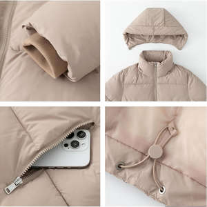 New Arrival Men's Long <b>Thin</b> <b>Puffer</b> <b>Jacket</b> Custom Color Slim Fit Zipper Front Logo Waterproof Breathable Fashion Wear - Product Image 6