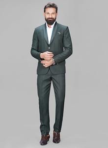 Wholesale Men's 2-Piece Long Suit La <b>Scoot</b> Basic Collection Solid Polyester Durable & Wrinkle-Resistant Breathable Feature - Product Image 4