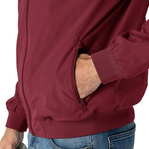 Chaqueta de bombardero para hombre, cortavientos ligero con estilo informal, chaquetas de jugador de moda para primavera y otoño, abrigo activo ajustado, prendas de vestir exteriores - Product Image 3