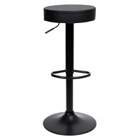 Tabouret de bar réglable en hauteur en cuir PU avec base en métal pivotante, siège de comptoir de cuisine, mobilier commercial