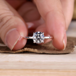 Anillo de compromiso y aniversario con diamante solitario cultivado en laboratorio de 1.34 quilates FVS, diamantes sueltos para propuesta de matrimonio - Product Image 6