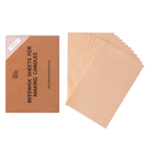 Nhà sản xuất của DIY Candle <span class=keywords><strong>Making</strong></span> Kit cho trẻ em màu be phạm vi của 48 + Màu sắc sang trọng sáp ong Sheets Đồ chơi giáo dục - Product Image 1