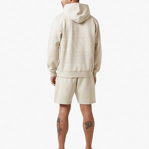 Fabricant pakistanais ensemble sweat à capuche et short en polaire pour hommes coupe ajustée ensemble sweat à capuche et short en polaire pour hommes - Product Image 2