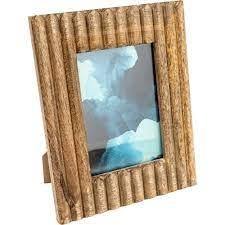 Cadre photo en bois de manguier au design moderne Cadre décoratif pour table Pliant Style naturel - Product Image 4