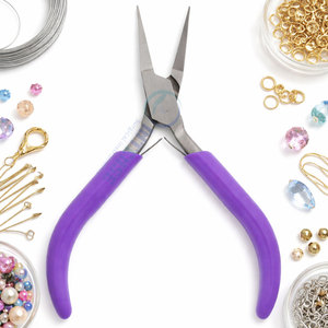 Juego de Alicates Básicos para Joyería, Herramientas de Precisión de Acero Inoxidable para Abalorios, Envoltura de Alambre, Manualidades, Reparación, Uso Profesional - Product Image 6
