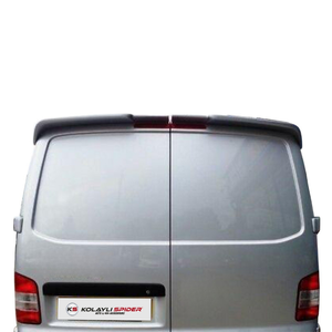 ชุดสปอยเลอร์หลังและหลังคา FRP แบบ 2 ชิ้น สำหรับรถตู้ Volkswagen T5 Transporter ปี 2003-2010 รุ่น Single Deck - Product Image 1