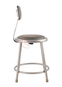 Taburete de Bar acolchado gris moderno con base de marco de metal elegante perfecto para espacios de bar y restaurante contemporáneos. - Product Image 3