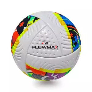 Flowmax PU <b>Leather</b> Soccer Ball Customization Wholesale Thermal Bonded <b>Football</b> Official Size for Professional Training - Product Image 1
