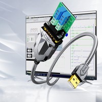 DTECH USB A Macho a DB9 RS232 RS485 TTL Serial Macho Adaptador Convertidor Armor Cable 1,8 m