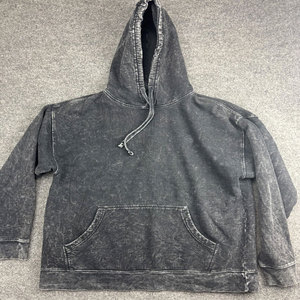 Sudadera con capucha de lavado ácido para hombre, sudaderas con capucha Vintage de gran tamaño, Sudadera con capucha de algodón, jersey básico Retro holgado, ropa de calle, Top - Product Image 4