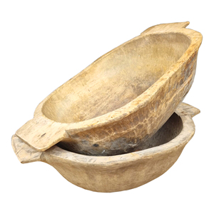 Decorative Wooden Dough Bowls Round Mango Wooden Dough Bowls for Tableware <b>Dinnerware</b> Kitchenware Home Hotel Serving - Product Image 6