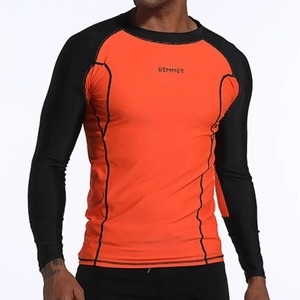 2025 hommes bleu à manches longues éruption garde maillots de bain Surf T-shirt Uv50 + Protection séchage rapide natation Surf plongée chemise serré vêtements de sport - Product Image 2