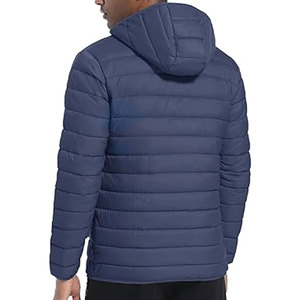 Custom Mens Hooded Puffer Jacket Lightweight Insulated Winter <b>Coat</b> with Windproof & Water-Resistant Fabric Bulk Wholesale OEM - Product Image 2