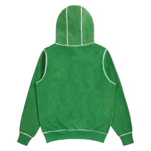 <b>Men's</b> Hooded Fleece Sweatshirt Color Block Regular Fit Casual Streetwear Winter Wear Black White Trim Pocket Design Lightweight - Product Image 2