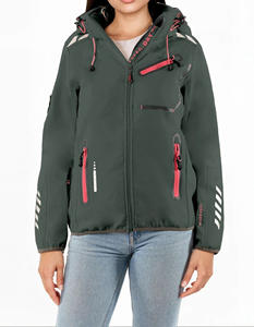 Premium Breathable Travelwear Relaxed Fit <b>Hooded</b> Softshell Jacket For Women Indemand Modern Fit Zipper Winterwear Women Jacket - Product Image 6