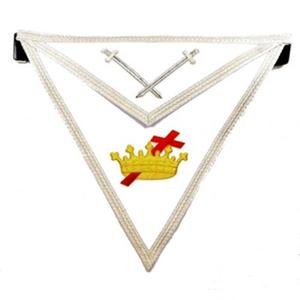 Delantales Masónicos de Caballero Templario de Piel de Cordero Bordados a Mano, Personalizados, Ligeros, de Otras Formas, Venta al por Mayor de Fábrica - Product Image 2