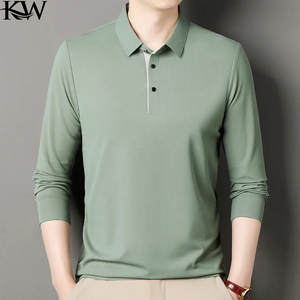 Camiseta de Manga Corta para Hombre con Logotipo Personalizado OEM, Corte Casual, Algodón, Bolsillo Sólido, Ropa Casual de Negocios para Otoño y Primavera - Product Image 1