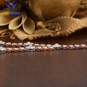 6.62 TDW rond et marquise collier de diamants coupe or rose Cvd/Hpht diamant collier de diamants Labstone - Product Image 3