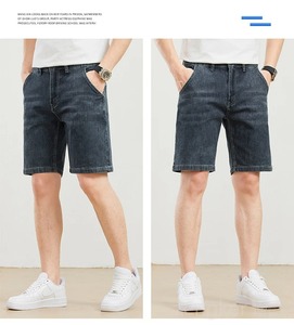 Men's Plus Size Denim <b>Shorts</b> High-Waisted 12XL 11XL Loose Fit Five-Minute <b>Trousers</b> Stretch Summer Winter Big Size High-Waisted - Product Image 2