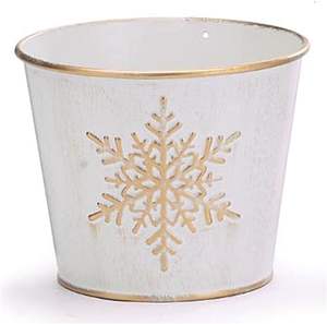 Pot de fleurs de Noël en métal au design unique Jardinière d'intérieur pour la décoration de la maison et du jardin Décoration de Noël en métal au design unique - Product Image 3