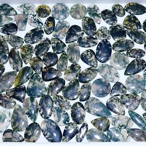 Ágata de musgo verde natural, piedras preciosas sueltas, cabujón natural, piedras preciosas sueltas, venta al por mayor, cabujón, uso de piedras preciosas, fabricación de joyas - Product Image 6