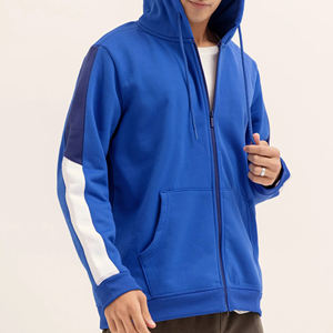 Nouvel arrivage de sweats à capuche avec fermeture éclair pour hommes logo personnalisé haute qualité prix bas vente en gros de polaire manches longues tenue décontracté hiver saison - Product Image 6