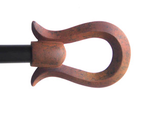 Ensemble de tringles à rideaux en fer de style industriel de luxe réglables pour mariage Bar Mitzvah Baptême-28-48 pouces de longueur Installation facile - Product Image 2